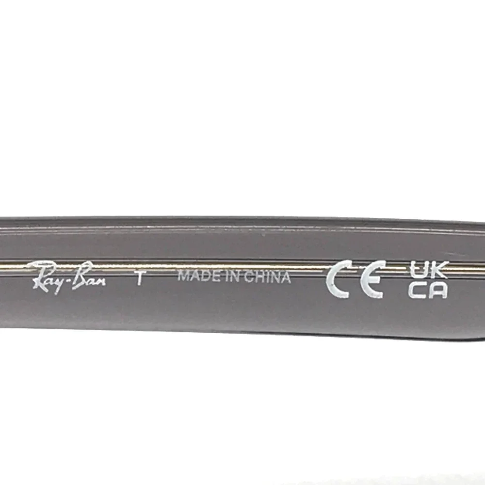Ray-Ban Eyeglasses Frames RB5428 8111 Transparent Gray Square Full Rim 53-17-145